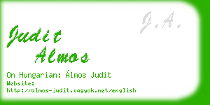 judit almos business card